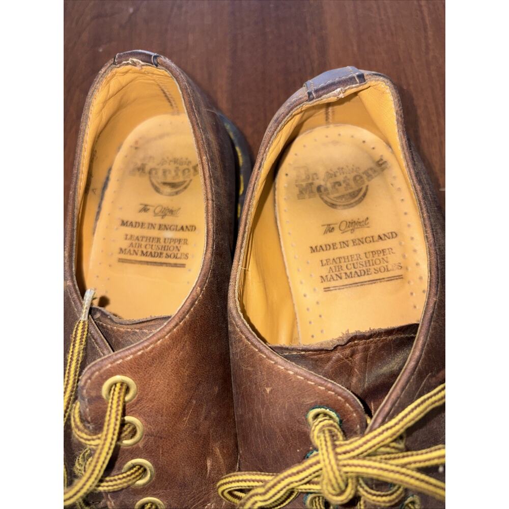 Doc Dr Martens England 1561/59 Brown Leather Oxford Shoes UK7 Men US 8 Women 9 - Picture 4 of 6